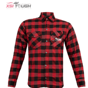 KEVLAR-Lined Flannel Biker Shirt