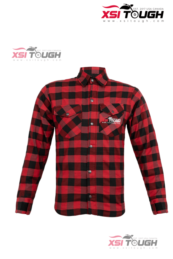 KEVLAR-Lined Flannel Biker Shirt